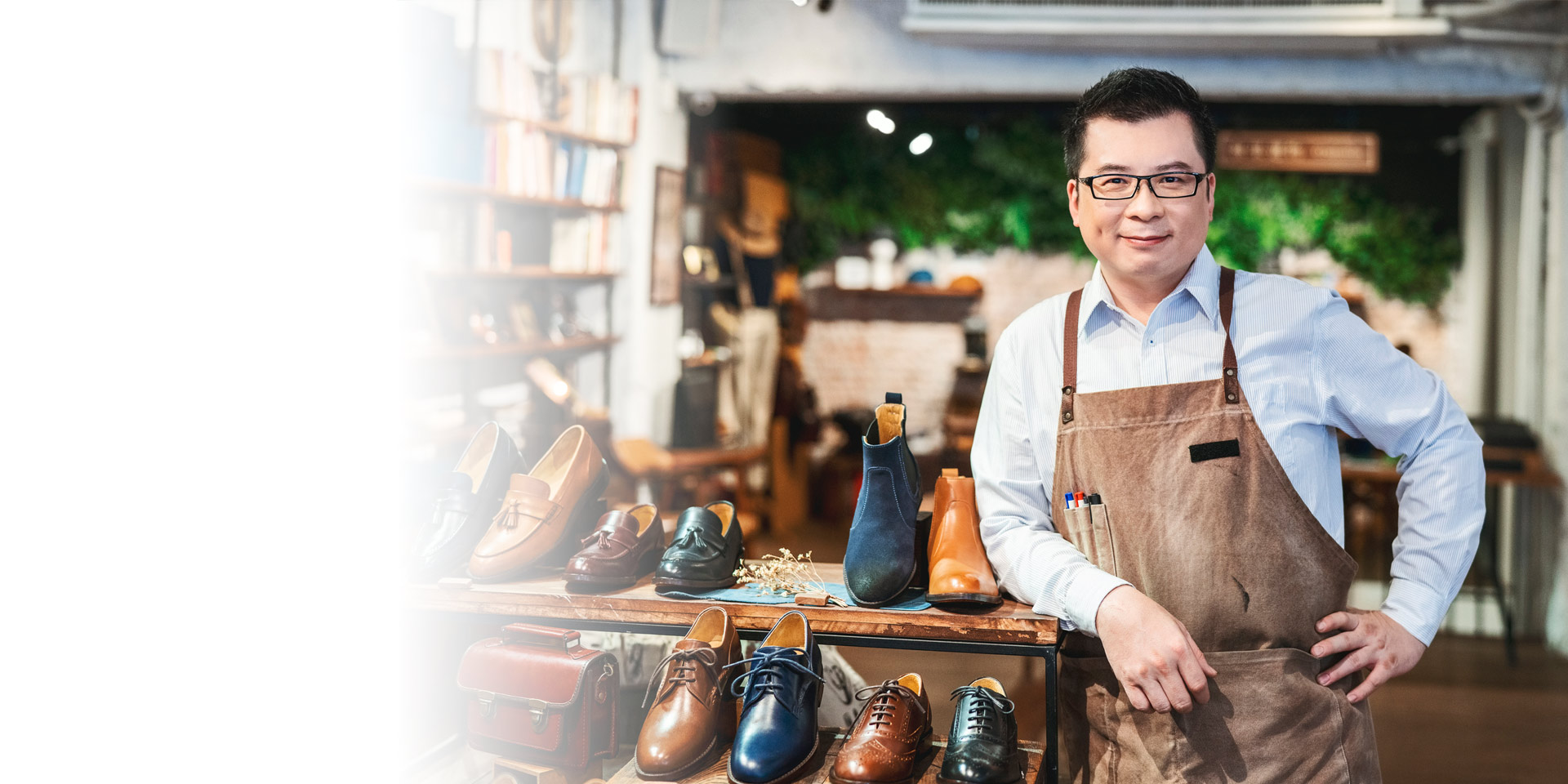 A business owner at his store