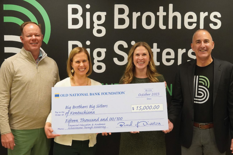 Big Brothers Big Sisters check presentation