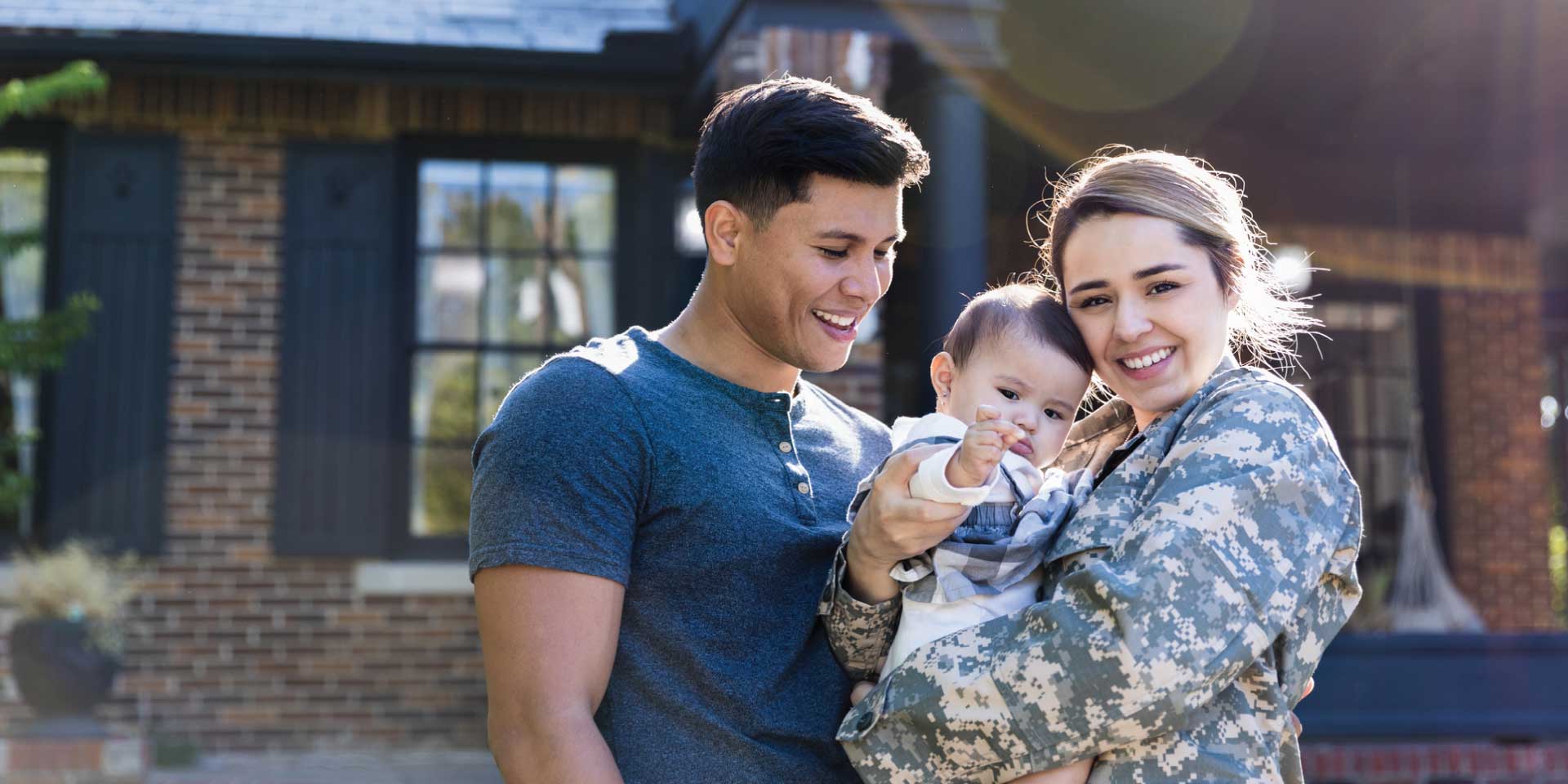 A couple buying their first home