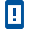 Cellphone text alert icon